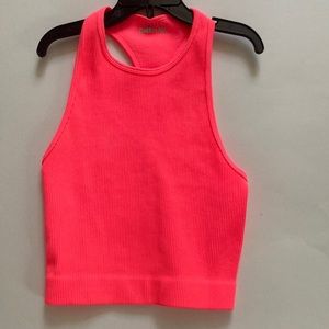 Sassy Shortcake Boutique Neon Pink Cropped Tank top